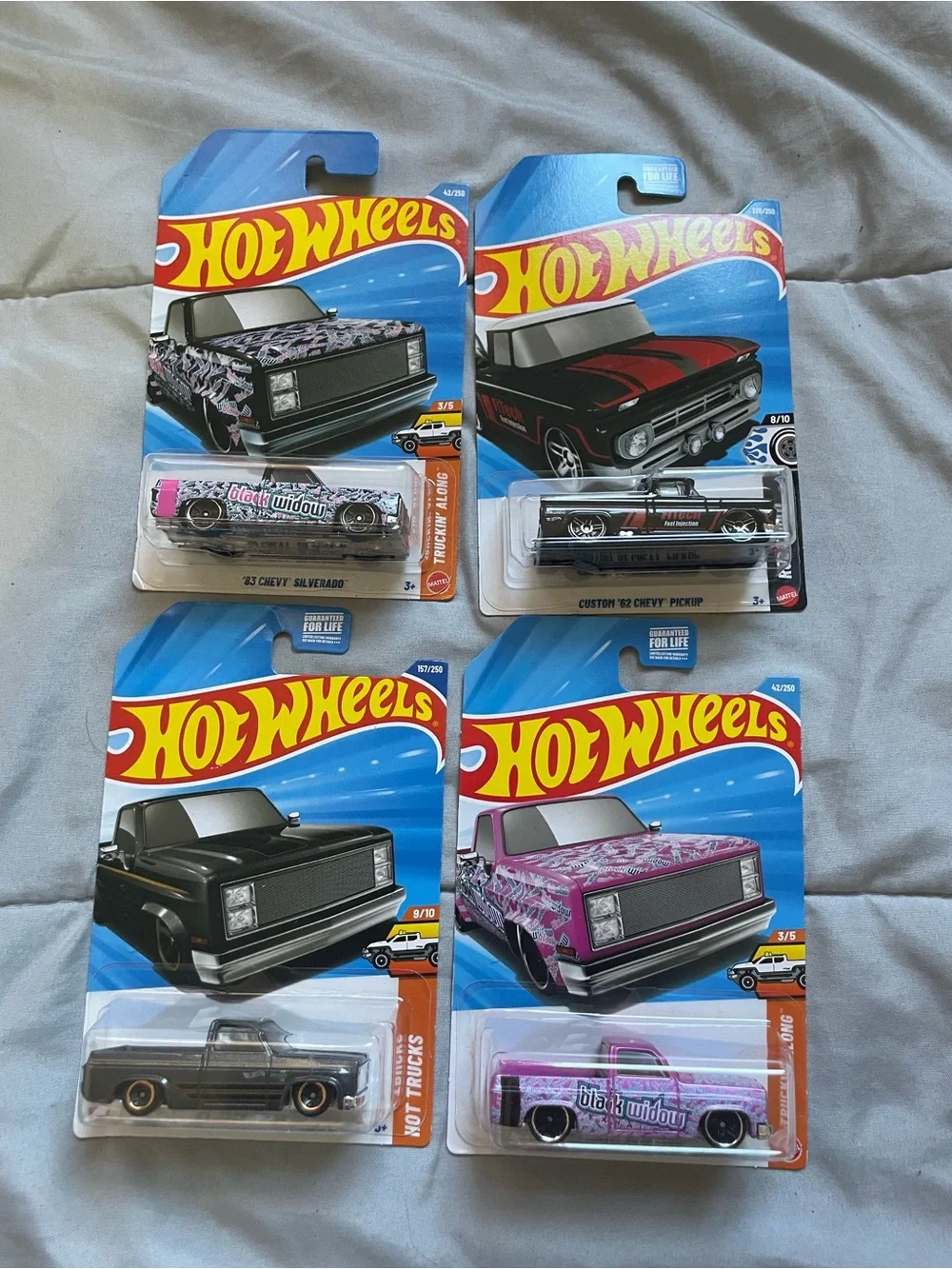 Hotwheels truck lot of 4